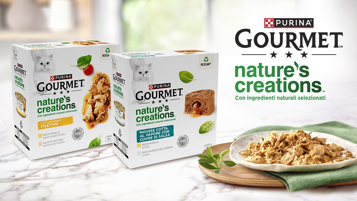 The packaging of Gourmet Nature's Creations designed by ATC