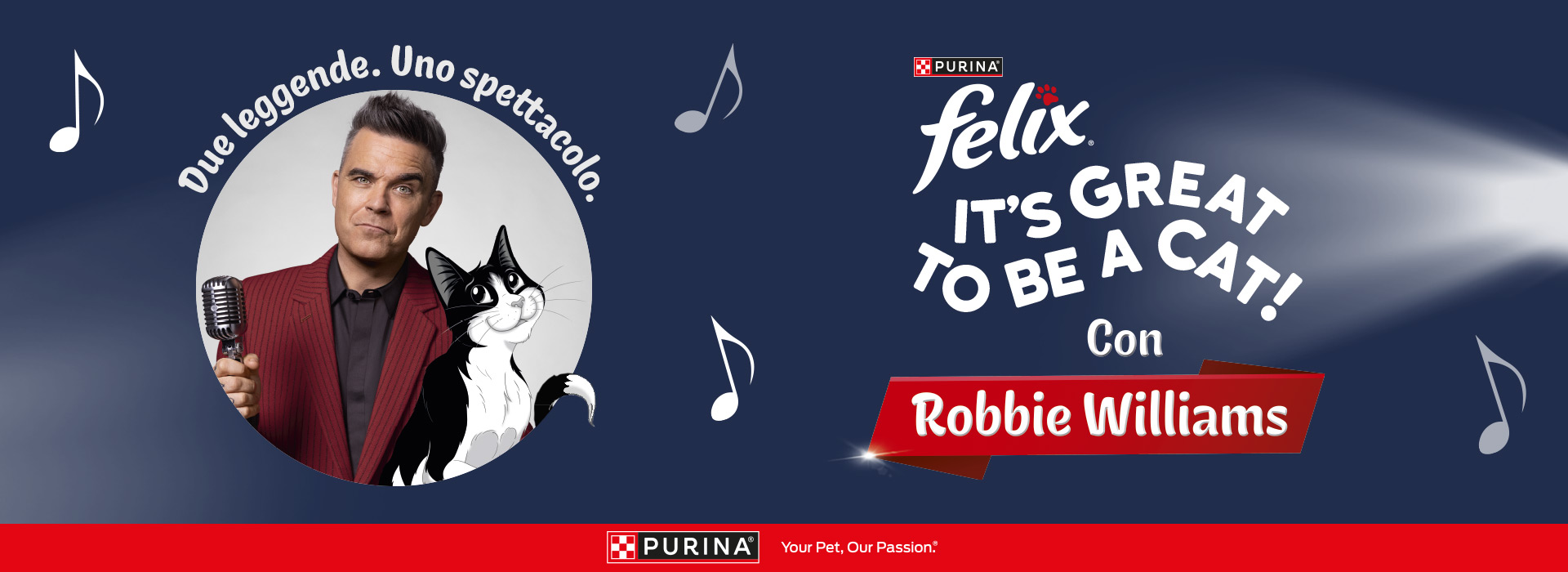  ATC intensifies communication of the partnership  between Felix Purina  and Robbie Williams