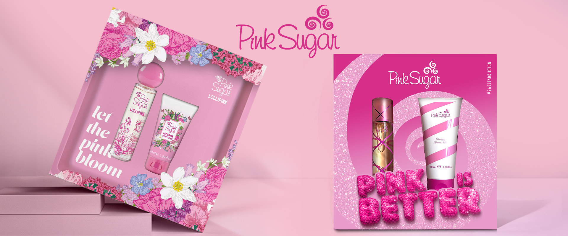 The packaging ATC created for the 2024 edition of the Pink Sugar and Lollipink boxsets